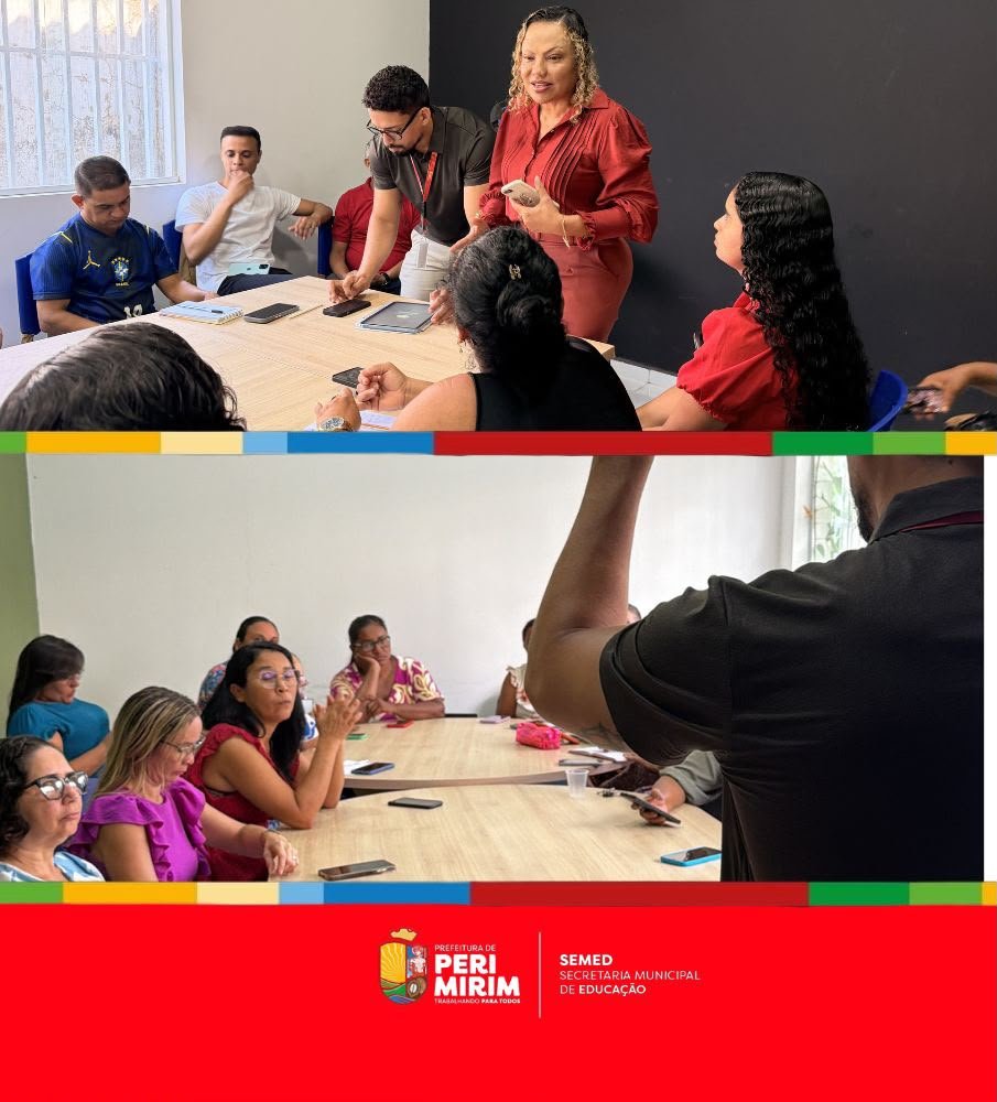 Professores participando da formação